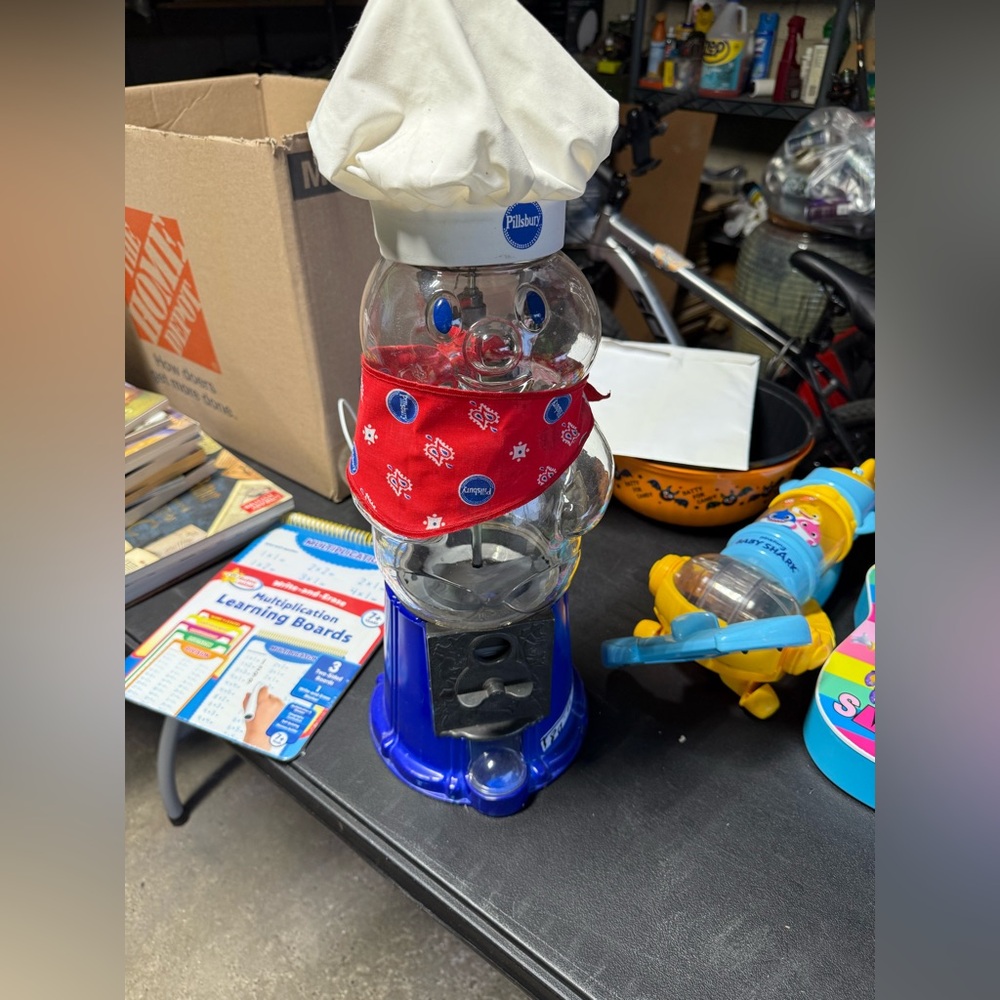 Pilsbury dough boy gumball machine